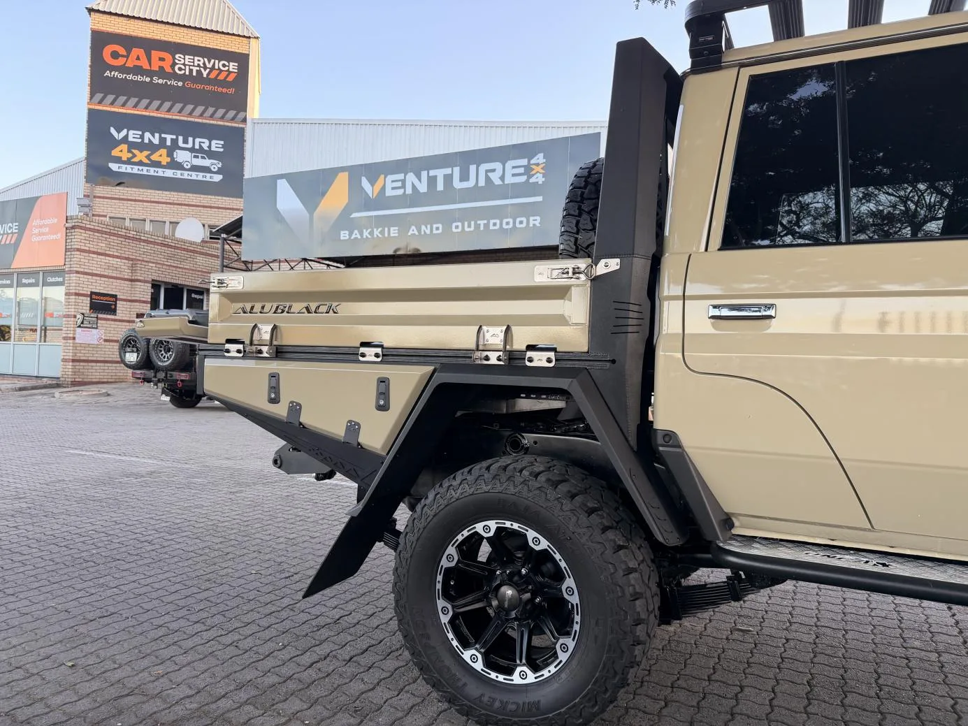 Completed vehicle outside Venture 4x4